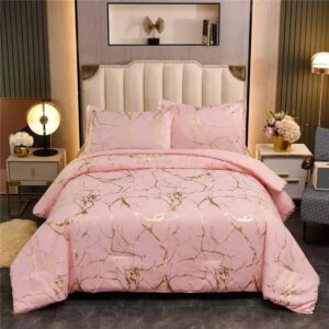 Luxury Gold Marble Duvet Cover Set Kenya – Foil Style Marble Texture Bedding Set