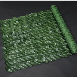 Realistic Artificial Leaf Privacy Fence Kenya – 1m × 3m Decorative Green Privacy Screen