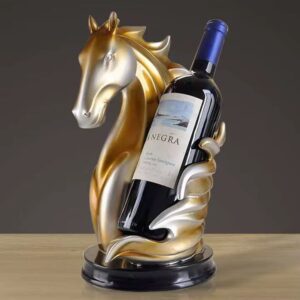 Horse Head Wine Rack Kenya – Unique Decorative Wine Bottle Holder for Home Bar and Dining Room