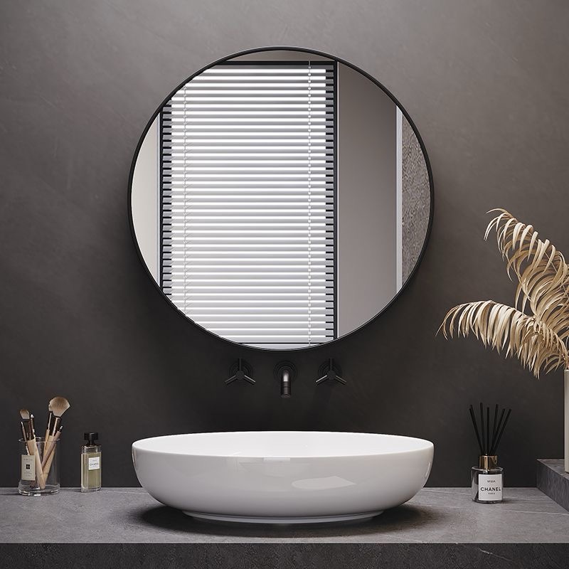 Luxury Round Wall Mirror Kenya – Gold and Black Frame Decorative Mirror for Bathroom, Living Room and Bedroom - Image 3