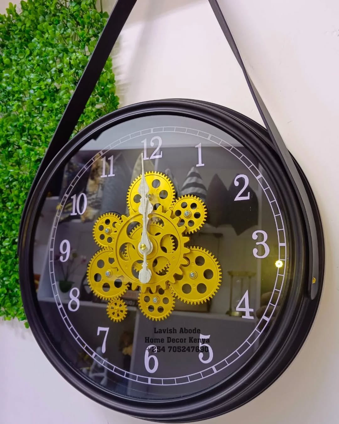 Antique Gear Wall Clock Kenya – Vintage Industrial Decorative Wall Clock for Home and Office