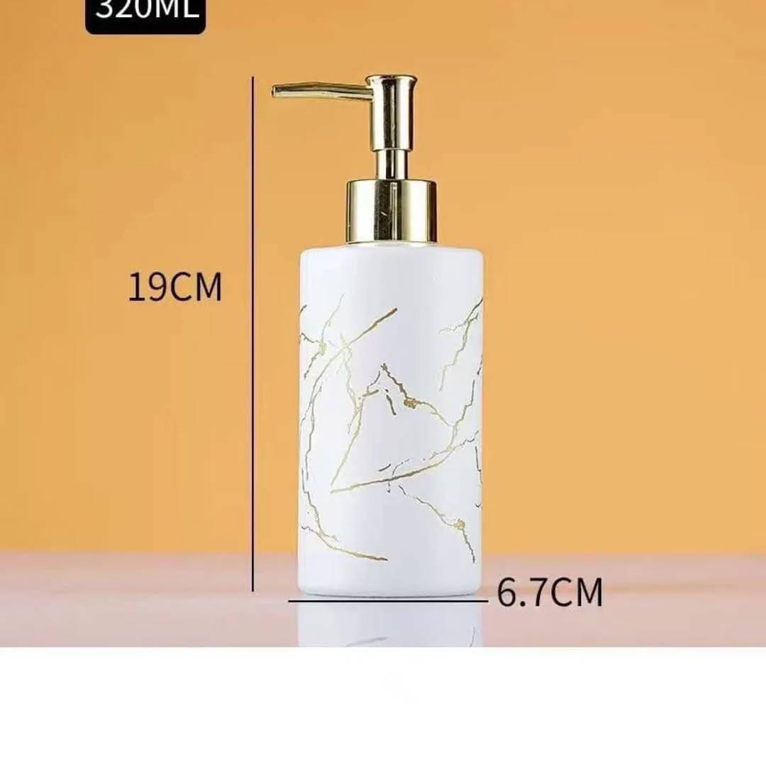 Ceramic Soap Dispenser Kenya – Elegant Refillable Liquid Soap Pump for Bathroom and Kitchen - Image 2