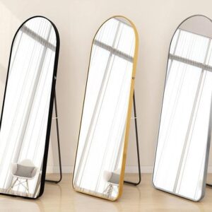 Full-Length Unbreakable Mirror Kenya – Luxury Gold and Black Frame Dressing Mirror