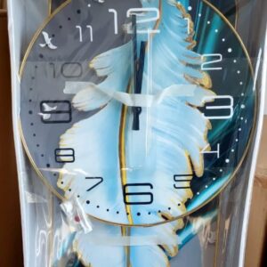 Modern Square in 1 Wall clock & decor For Living or Entryway