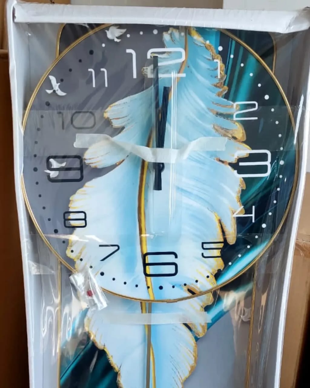 Modern Square in 1 Wall clock & decor For Living or Entryway