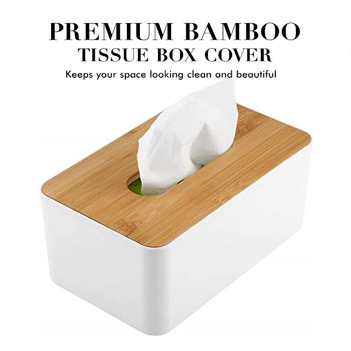 Bamboo Cover Serviete holder bamboo tissue box holder