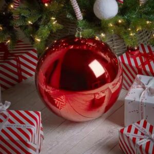 Christmas Tree Ornaments Hang Shiny Bauble Ball For Home Bar Party Wedding Xmas Decor Decoration Ball 1pcs 15cms