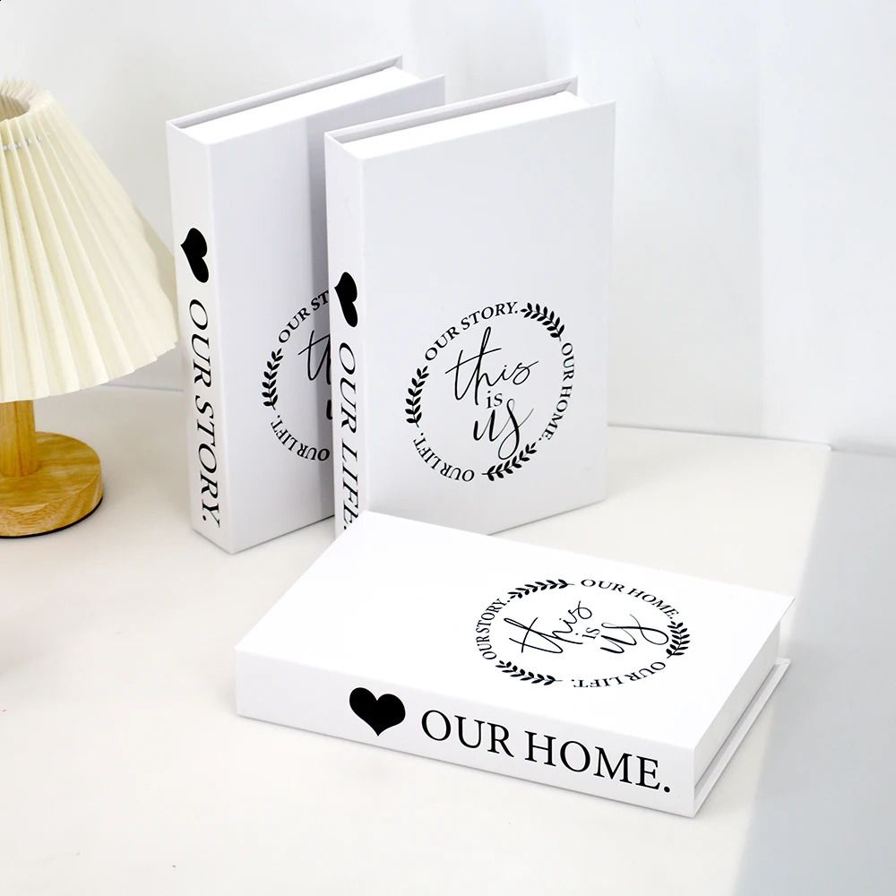 Set of 3 Decorative Books for Home Decor, Faux Books for Decoration, Fake Books Book Decor for Living Room Coffee Table (OUR HOME, OUR LIFE, OUR STORY) - Image 3