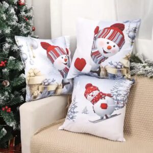 Christmas Pillow Covers (No Filler) for Christmas Decoration Throw Pillow Covers
Size 45cm*45cms