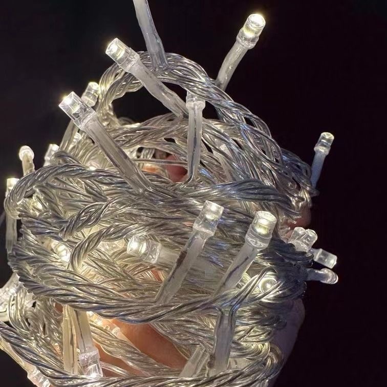 Christmas Fairy Lights Christmas Tree Fairy Lights with Plug in, 10 Meters LED Christmas Tree String Lights with 2 Mode Decorative Christmas Lights Battery (White) - Image 2