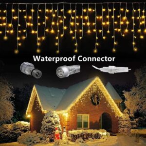 Curtain Light short electric powered Christmas Decoration for Home Xmas Curtain Light short LED Light 4m by 0.7m