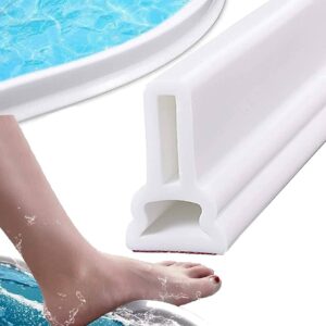 Adhesive Silicone flexible bathroom shower water barrier strip water stopper 1 Meter