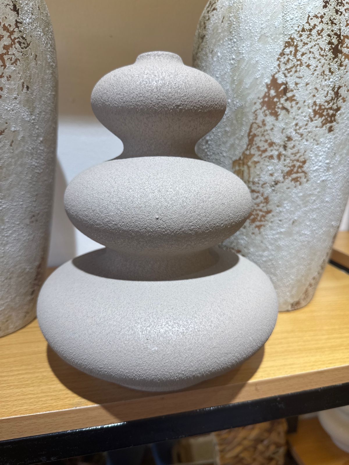 Stone Petal Vase Vase for Modern Home Decor, Flower Vases for Aesthetic Room Decor,Boho Decor Wedding Dinner Table Party Office Centerpiece Table Decorations Gray - Image 2