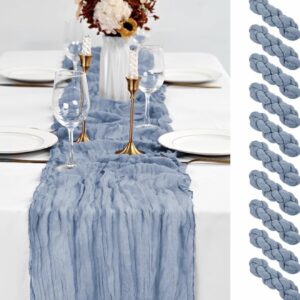Dusty Blue Table Runners 10Ft Cheesecloth Table Runner
Boho Gauze Table Runner Romantic Long Sheer Fabric Cheese Cloth Table Runners