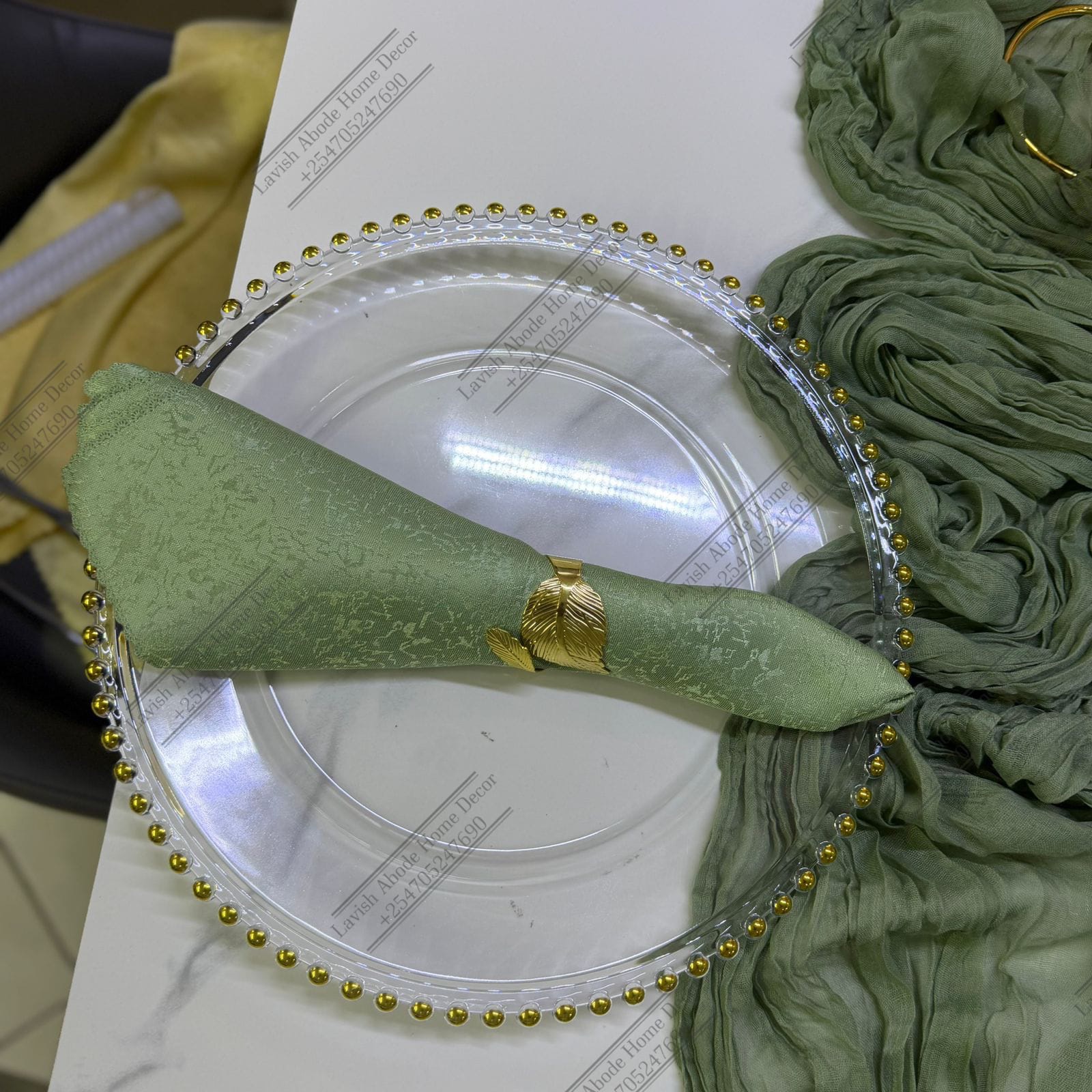 Dining Napkins Damask Cloth Napkin, Washable Napkins with Hemmed Edges 20"X20" , Reusable Napkins for Xmas, Weddings, Banquet, Festival Celebration (Sage Green)