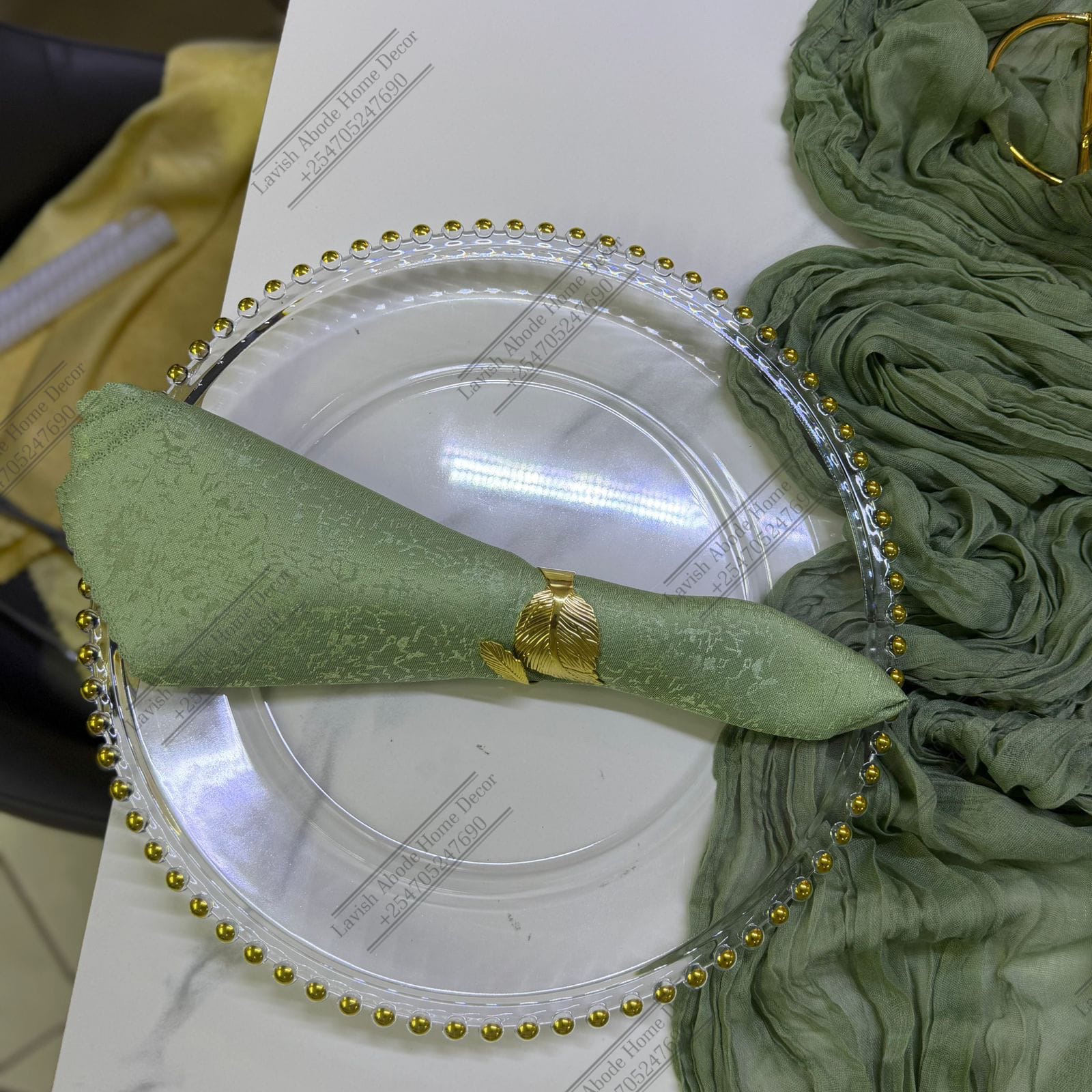 Dining Napkins Damask Cloth Napkin, Washable Napkins with Hemmed Edges 20"X20" , Reusable Napkins for Xmas, Weddings, Banquet, Festival Celebration (Sage Green) - Image 2