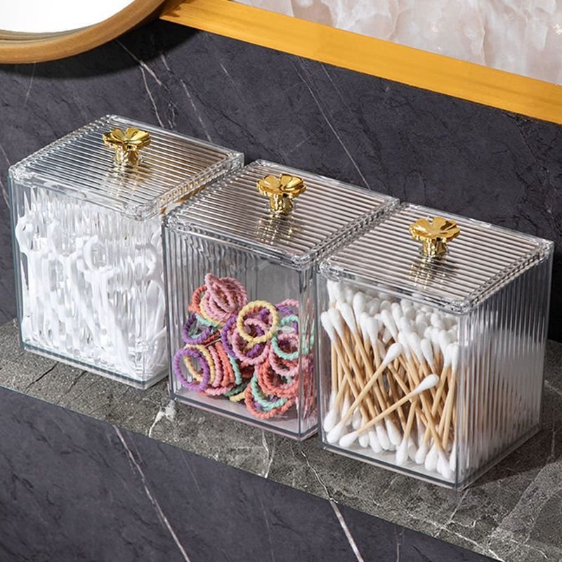 Acrylic Storage Box – Small Organizer for Cotton Swabs & Makeup | Vanity Storage Kenya - Image 6