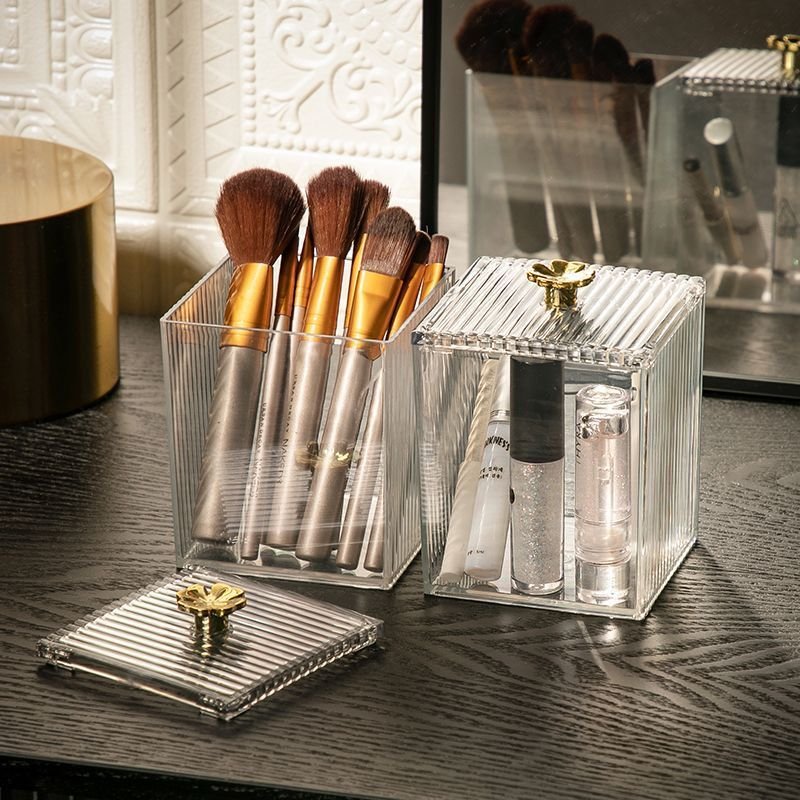 Acrylic Storage Box – Small Organizer for Cotton Swabs & Makeup | Vanity Storage Kenya - Image 4