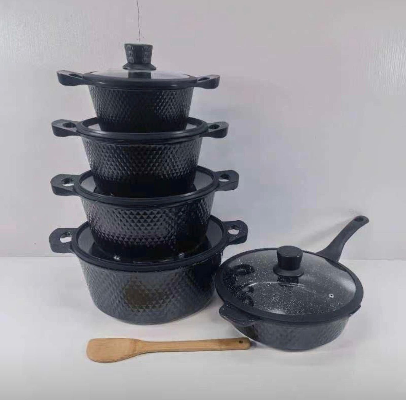 Bosch 11 Pieces Nonstick Granite Cookware Heavy Duty Cooking Pot - Image 3
