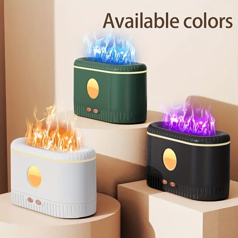 Ultrasonic Air Humidifier with Flame Light Effect – Modern Aroma Diffuser | Home Decor Kenya - Image 4