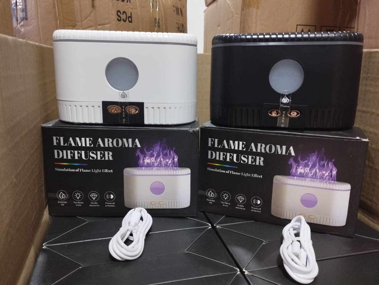 Ultrasonic Air Humidifier with Flame Light Effect – Modern Aroma Diffuser | Home Decor Kenya - Image 5