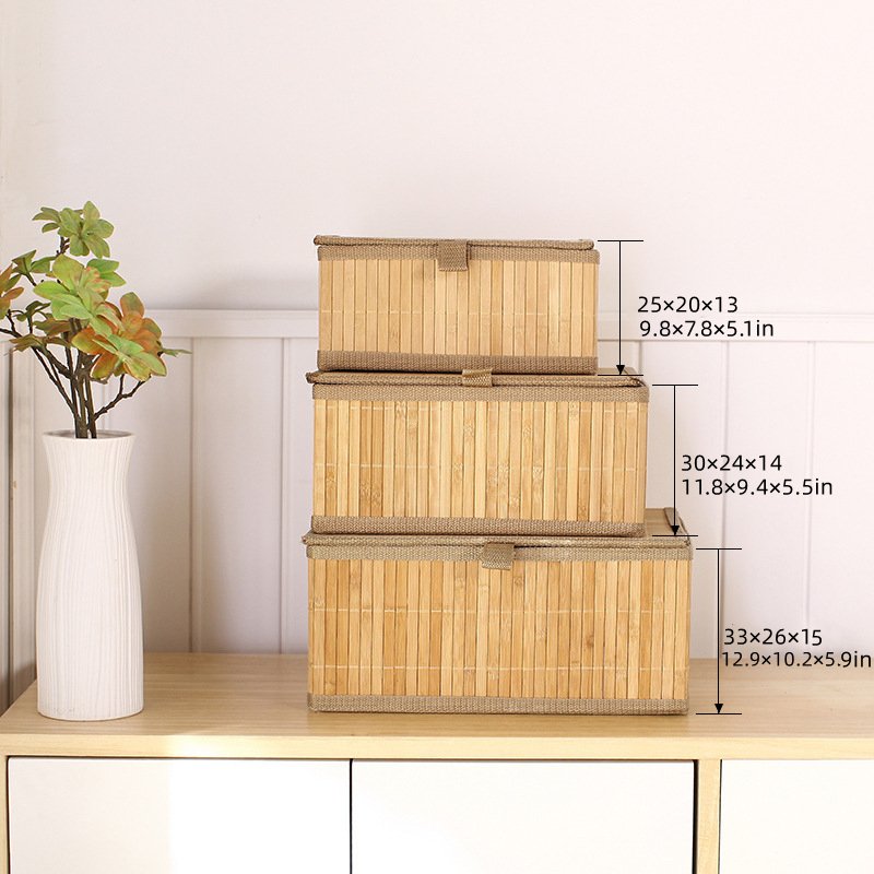 3-in-1 Wicker Storage & Organizerswith Covers – Nested Organizer Set | Home Storage Kenya - Image 3