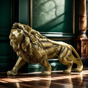 Resin Lion Statue – Luxury Statement Decor | Modern Home Decor Kenya