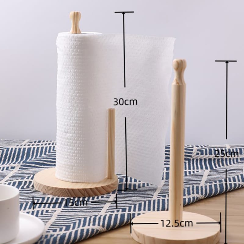 Bamboo Tissue Holder Stand – Wooden Kitchen & Bathroom Organizer | Home Accessories Kenya - Image 2