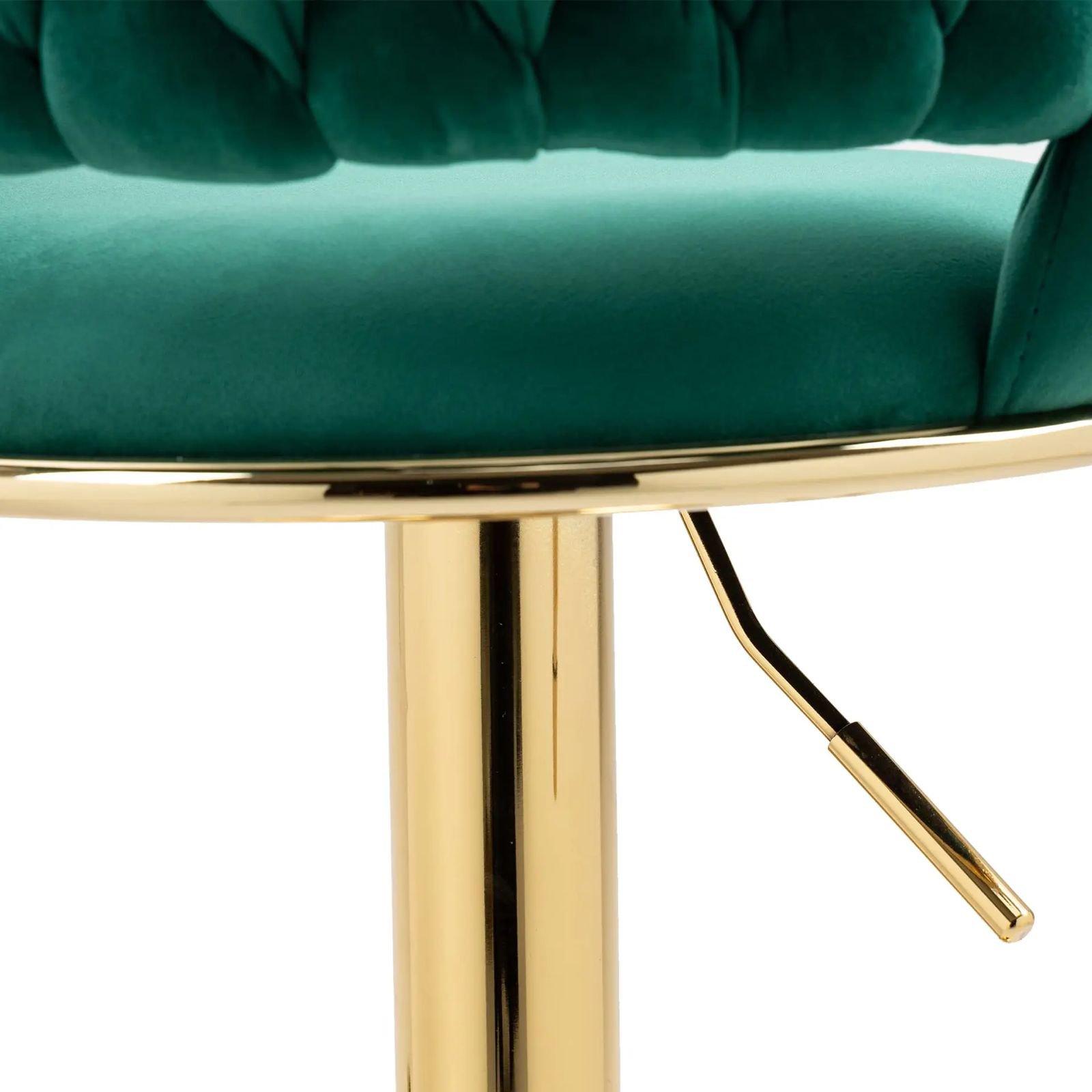 360° Swivel Emerald Green Bar Stool – Adjustable Counter Chair with Footrest | Modern Furniture Kenya - Image 4
