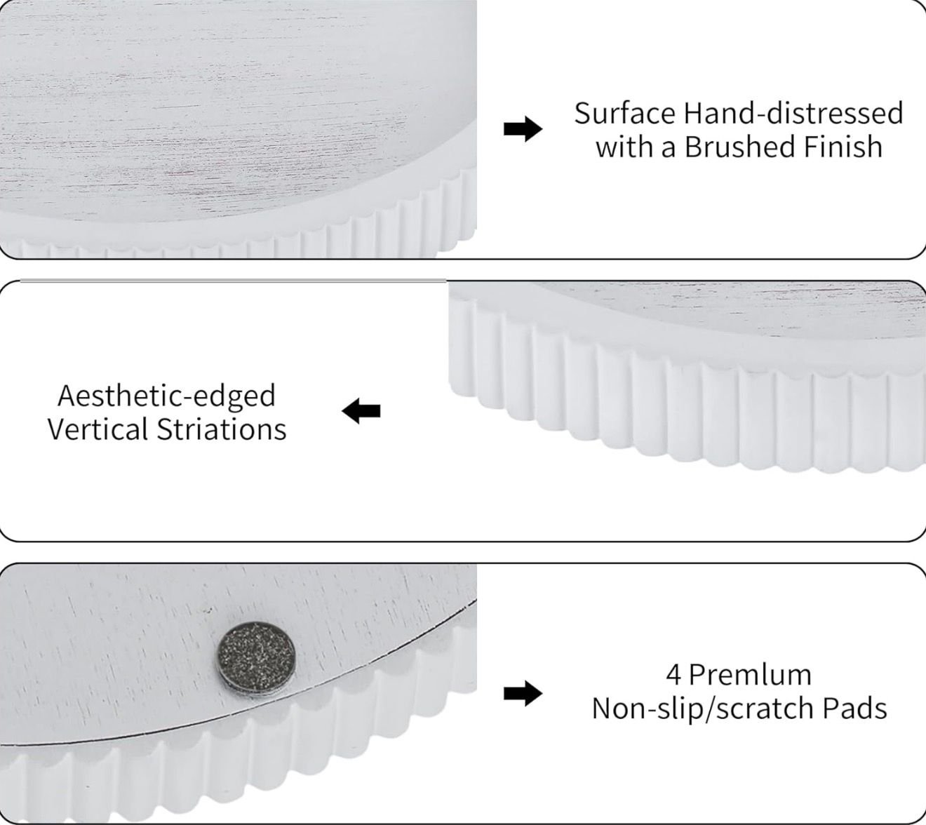White Round Resin Centerpiece Tray – Modern Decorative Accent | Home Decor Kenya - Image 3