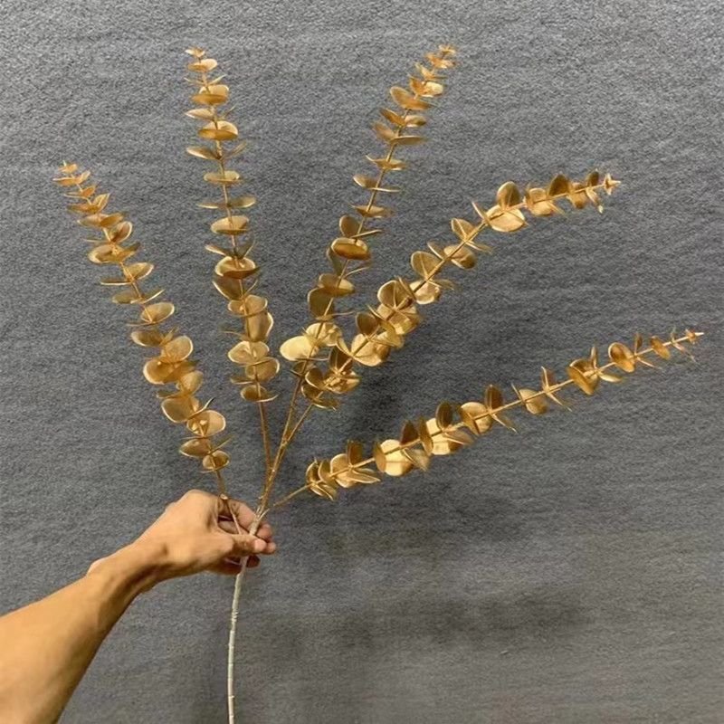 Long Gold Eucalyptus Artificial Stems – Decorative Floral Accent | Home Decor Kenya - Image 2