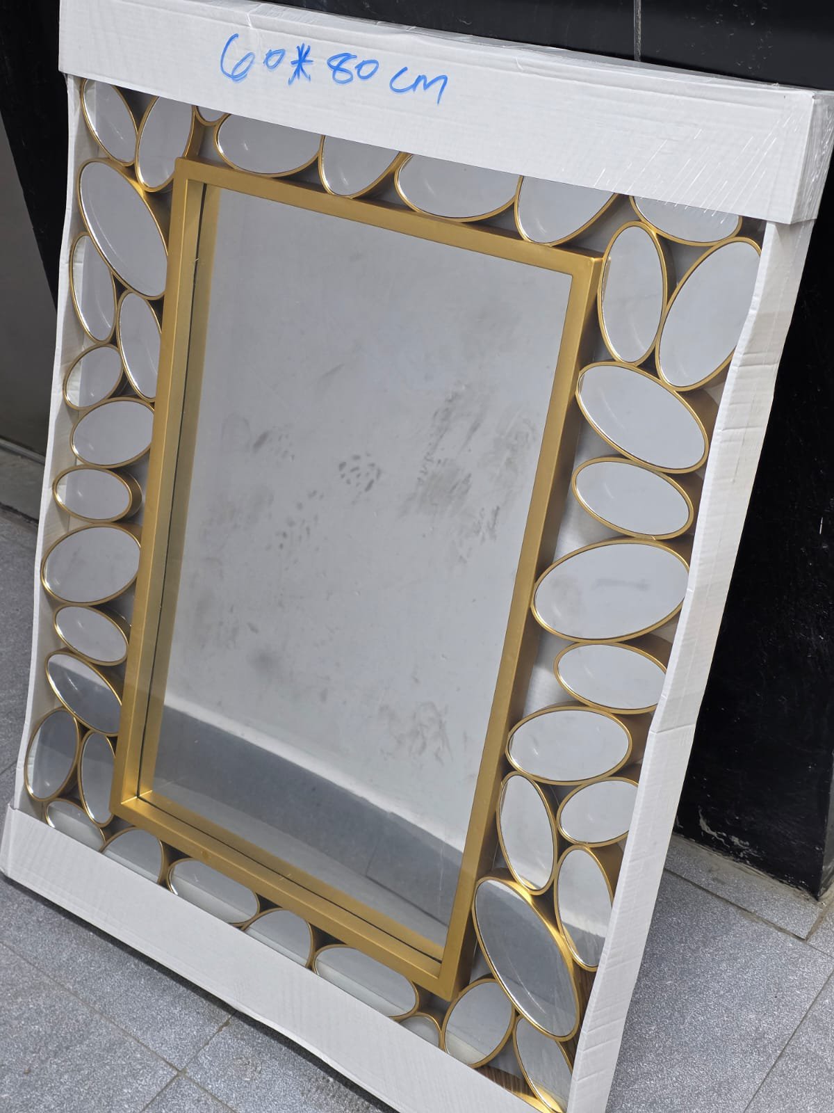 Luxury Gold Decorative Mirror 74×57cm – Elegant Wall Accent | Home Decor Kenya - Image 2