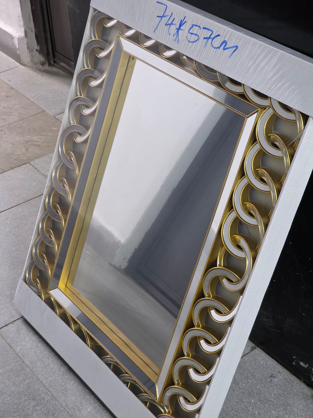 Luxury Gold Decorative Mirror 74×57cm – Elegant Wall Accent | Home Decor Kenya - Image 2