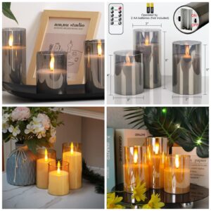 3-Piece LED Flameless Candle Set with Remote – Smokeless Dripless Decor Candles | Home Decor Kenya