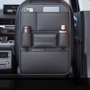 Premium Car Back Seat Organizer – Leather Multi-Pocket Storage with Cup Holders | Car Accessories Kenya