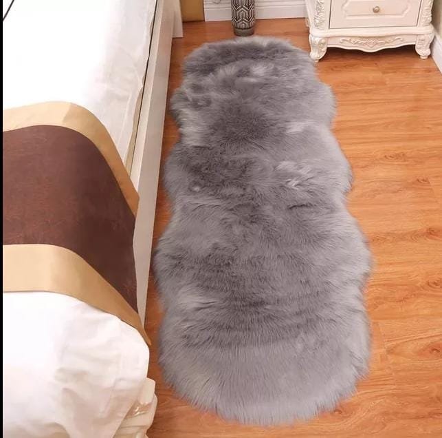 Faux Fur Carpet (60×180cm) – Soft Irregular Bedside Rug | Modern Home Decor Kenya