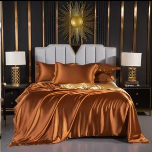 6 Silk Duvet Cover Set – Bedsheet & 4 Pillowcases | Luxury Bedding Kenya