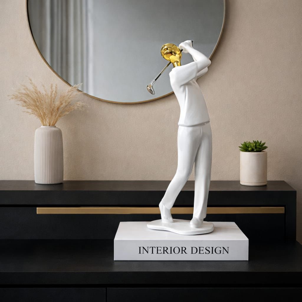 Handmade Golfing Resin Figurine – Luxury Sports Art Sculpture | Home & Office Décor & Gift Idea Kenya - Image 2