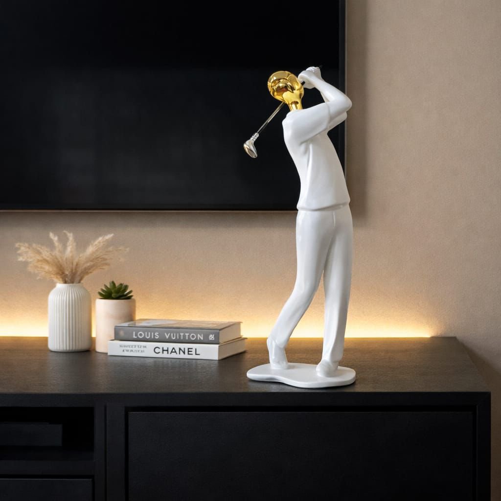Handmade Golfing Resin Figurine – Luxury Sports Art Sculpture | Home & Office Décor & Gift Idea Kenya