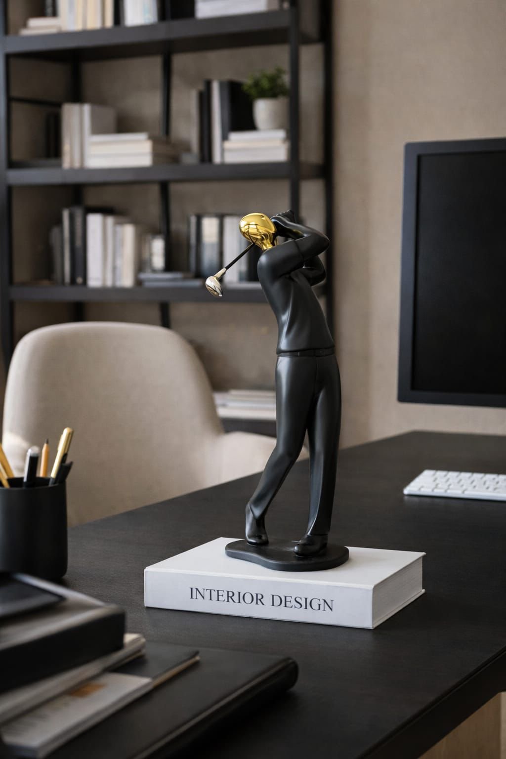 Handmade Golfing Resin Figurine – Luxury Sports Art Sculpture | Home & Office Décor & Gift Idea Kenya - Image 3