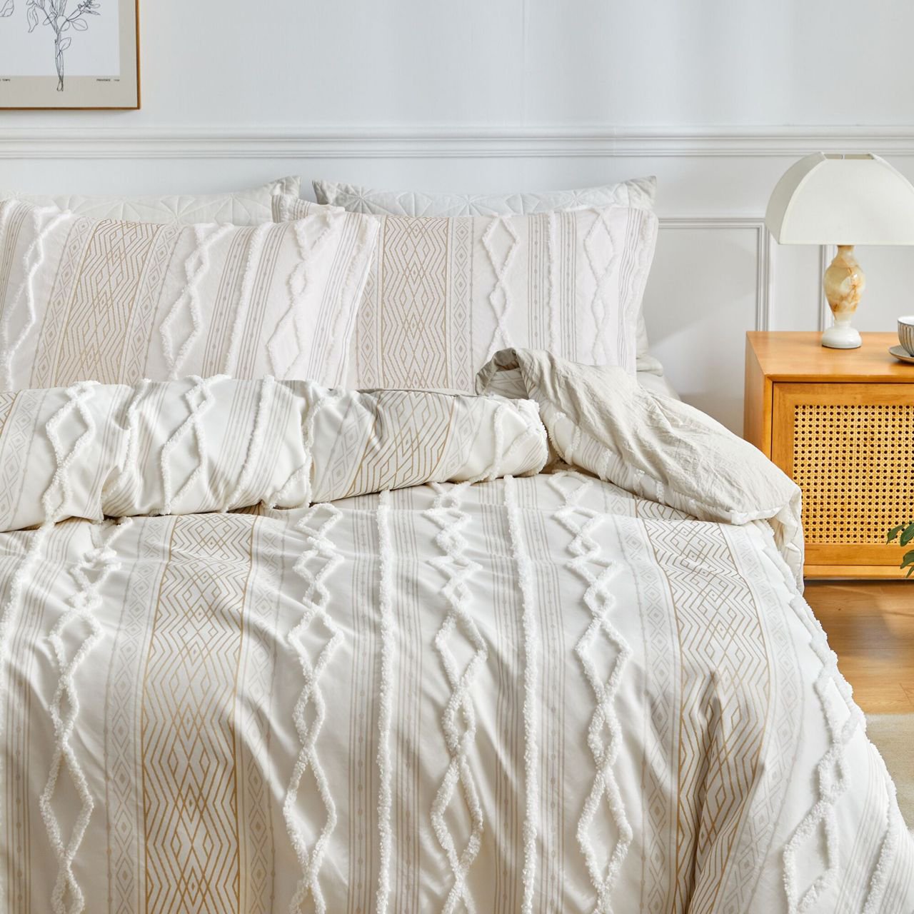 Extra Big Luxury Textured Duvet Cover Set – Soft Elegant Bedding with Pillowcases | Premium Bedroom Décor Kenya - Image 3
