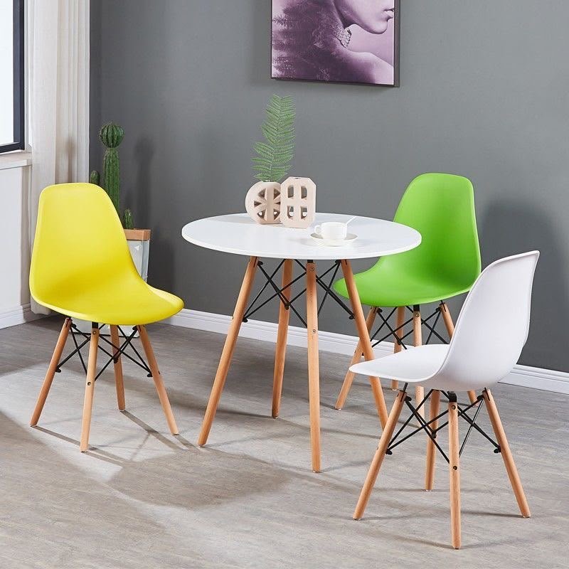 Multicoloured Eames Dining Chairs with Wooden Legs – Modern Dining & Office Chairs Kenya - Image 5