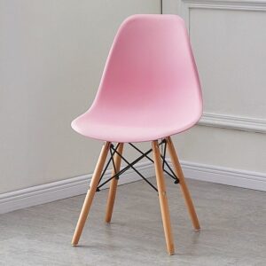 Pink Eames Chair with Wooden Legs – Modern Dining & Accent Chair Kenya