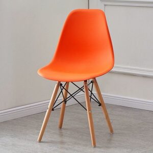 Orange Eames Chair with Wooden Legs – Modern Dining & Accent Chair Kenya
