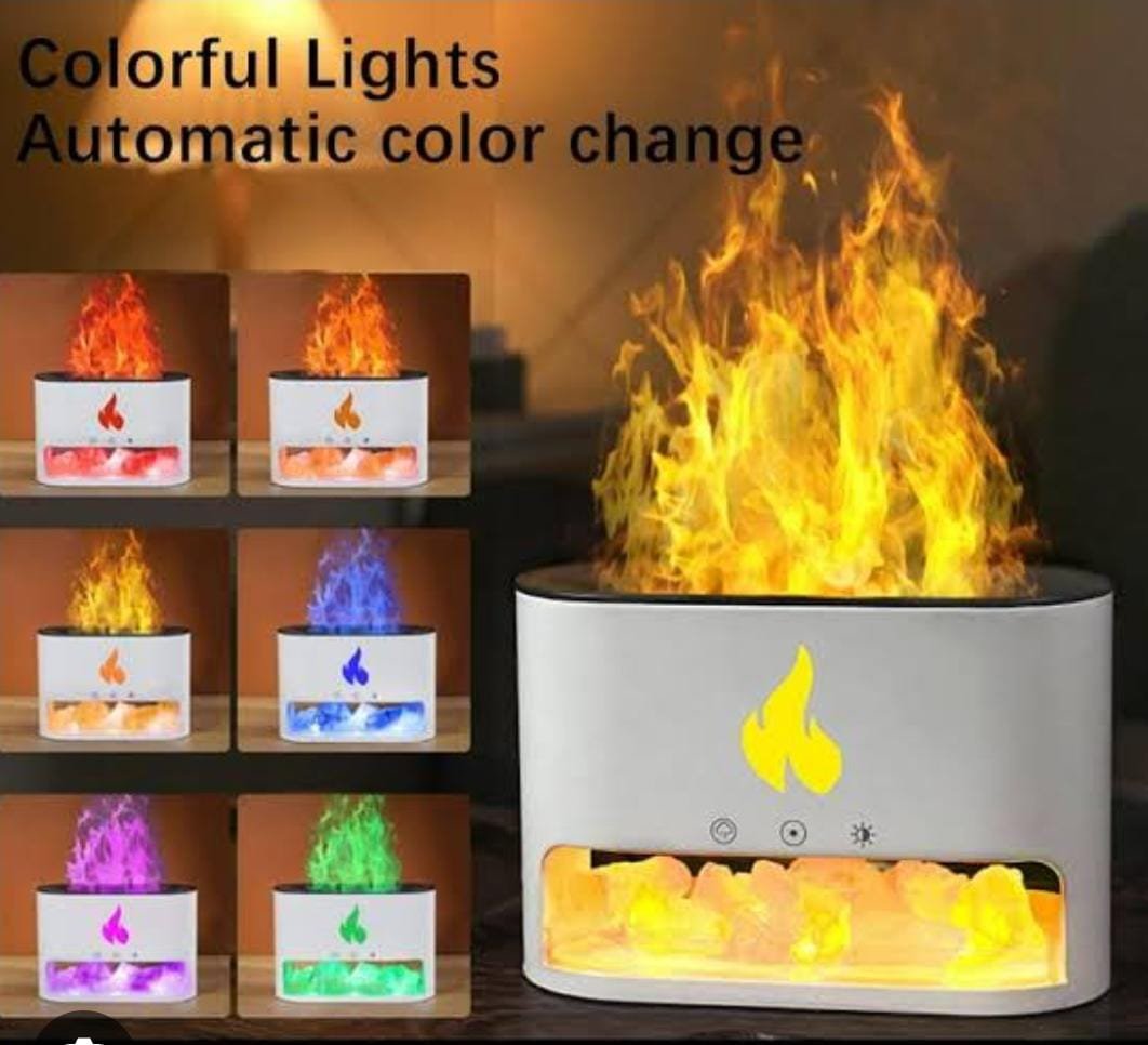 Salt Stone Fireplace Aroma Diffuser Humidifier Kenya – 250ml Decorative Mist Diffuser - Image 4