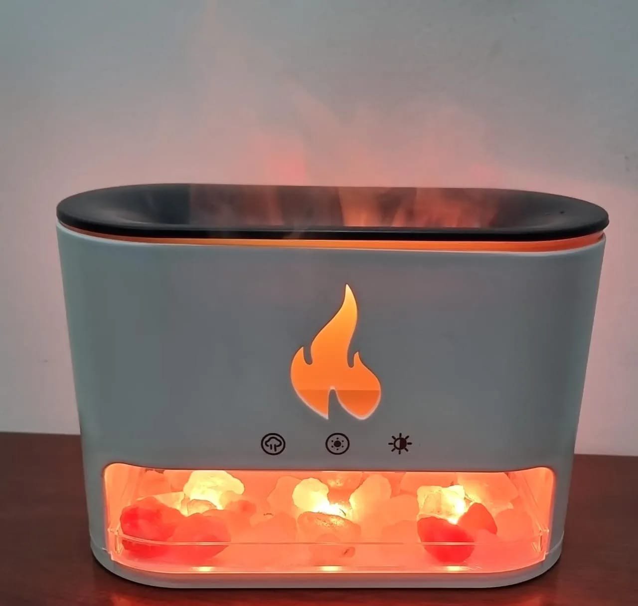 Salt Stone Fireplace Aroma Diffuser Humidifier Kenya – 250ml Decorative Mist Diffuser - Image 3