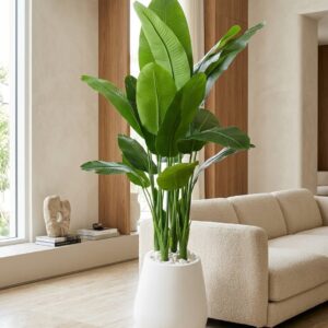 Artificial Banana Plant with Fiberglass Pot Kenya – Large Decorative Indoor Plant