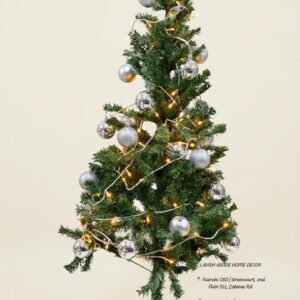 Fully Decorated 5 Feet Christmas Tree Kenya – With Baubles and 10m Lights
